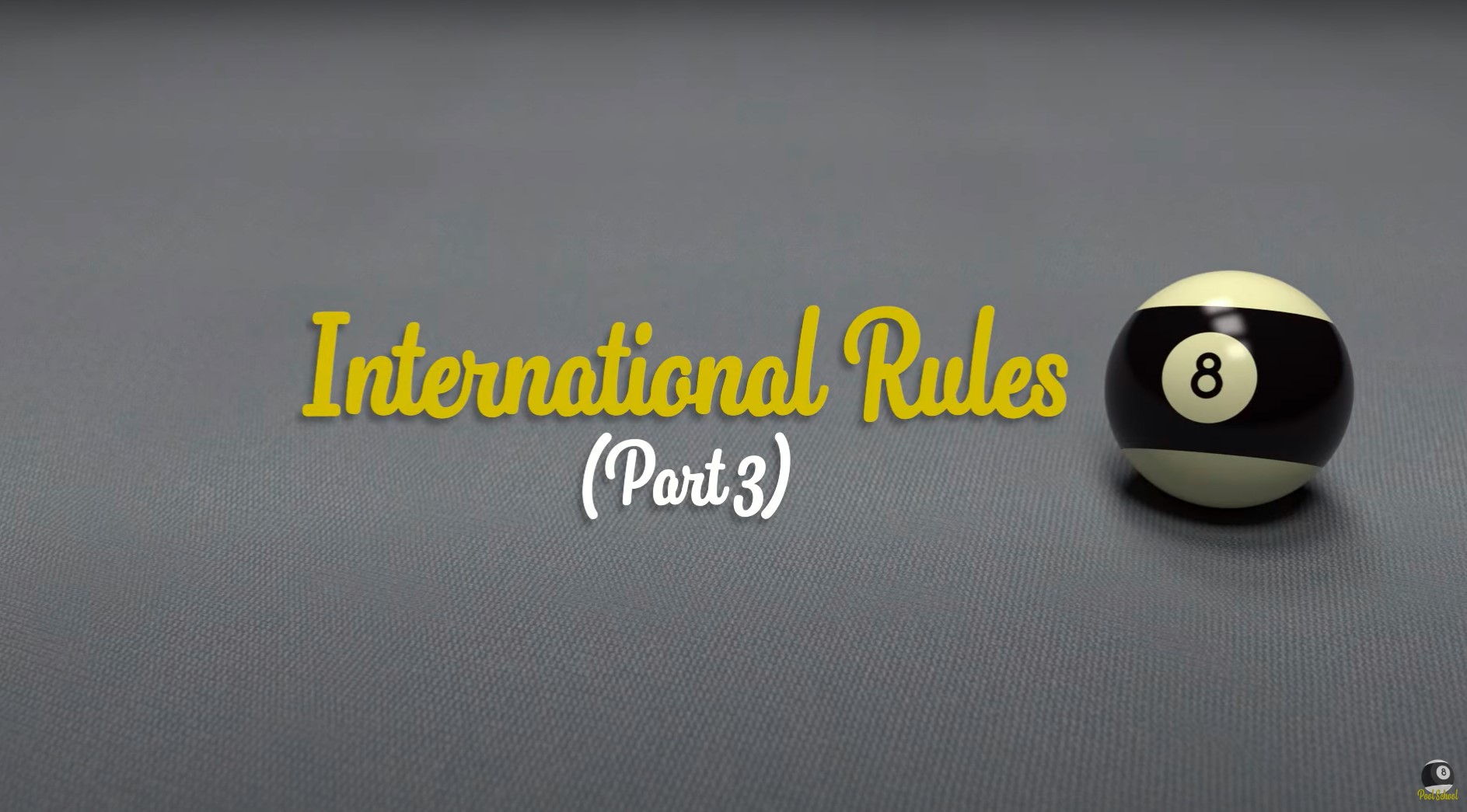 International 8 Ball Rules Part 3 - Combination Shots