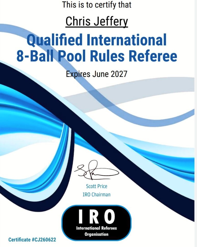International Eight Ball Rules Quick Start - International 8 Ball Referee